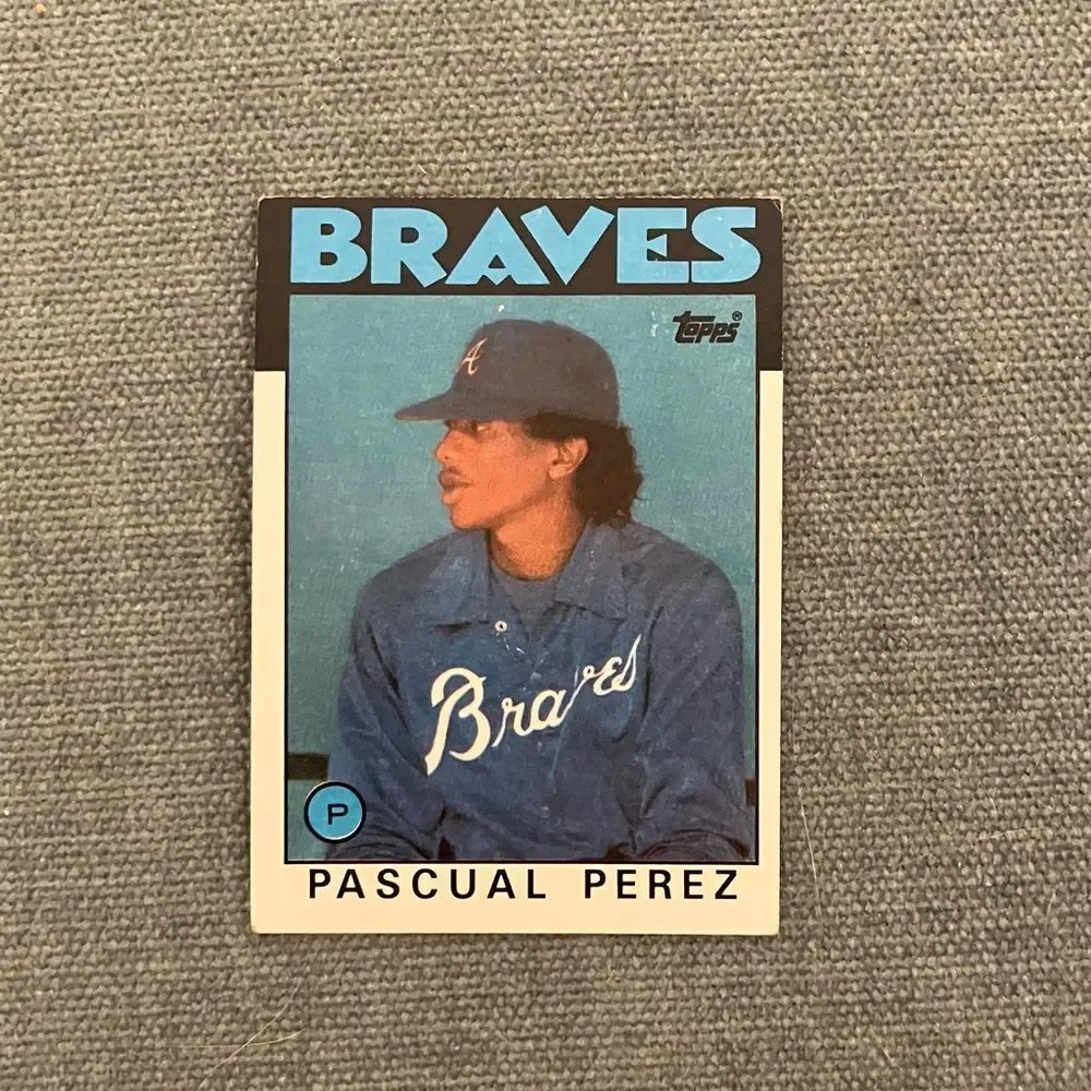 1986 Topps Atlanta Braves Baseball Card